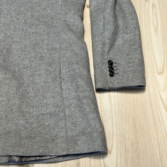 MNG Light Gray Wool Blend Trench Coat - Picture 8 of 16